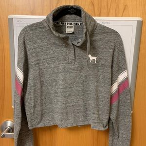 VS pink cropped sweatshirt
